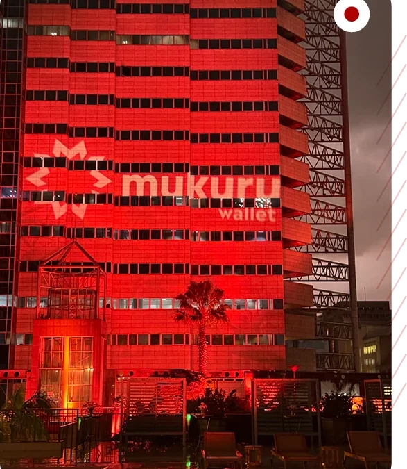 Lighting up Harare for the Mukuru Wallet launch.